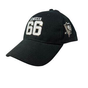 Mario Lemieux #66 Pittsburgh Penguins Vintage Strapback Hat Cap NHL Hockey Y2K